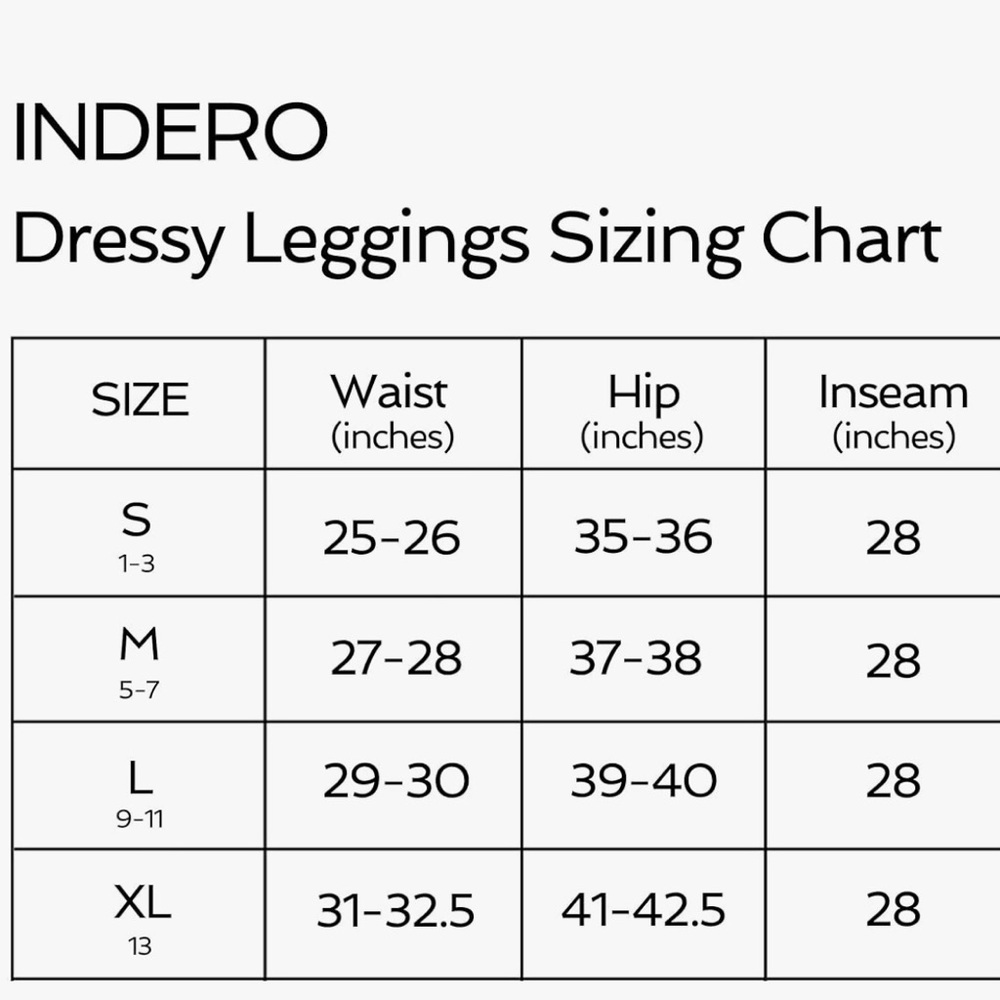 INDERO, Black Business Leggins W/back faux pockets, front side pockets Fit L/XL - Picture 12 of 16